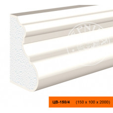 ЦВ-150/4 - декоративный фасадный цоколь 150 x 100 x 2000 мм | Lepninaplast