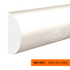 МВ-100/4 - декоративный фасадный молдинг 100 x 50 x 2000 мм | Lepninaplast