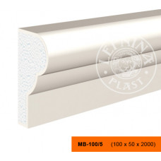 МВ-100/5 - декоративный фасадный молдинг 100 x 50 x 2000 мм | Lepninaplast
