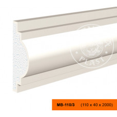 МВ-110/3 - декоративный фасадный молдинг 110 x 40 x 2000 мм | Lepninaplast