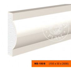 МВ-150/8 - декоративный фасадный молдинг 150 x 50 x 2000 мм | Lepninaplast