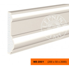 МВ-200/1 - декоративный фасадный молдинг 200 x 50 x 2000 мм | Lepninaplast