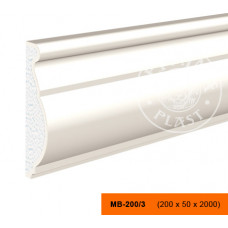 МВ-200/3 - декоративный фасадный молдинг 200 x 50 x 2000 мм | Lepninaplast