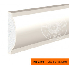 МВ-230/1 - декоративный фасадный молдинг 230 x 75 x 2000 мм | Lepninaplast
