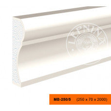 МВ-250/5 - декоративный фасадный молдинг 250 x 70 x 2000 мм | Lepninaplast