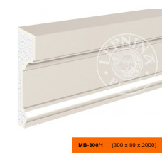 МВ-300/1 - декоративный фасадный молдинг 300 x 80 x 2000 мм | Lepninaplast