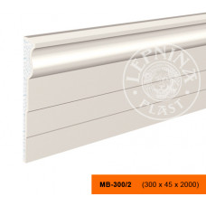 МВ-300/2 - декоративный фасадный молдинг 300 x 45 x 2000 мм | Lepninaplast