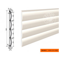 СВ-50/12 - декоративная фасадная настенная панель 1000 x 50 x 2000 мм | Lepninaplast